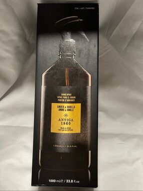 Amber & Vanilla Room Spray - Amber/Black